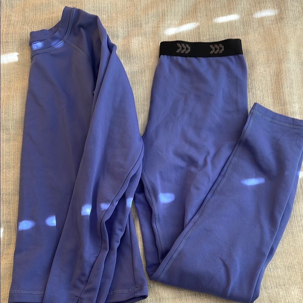 All in Motion Blue Leggings Performance Fabric child M